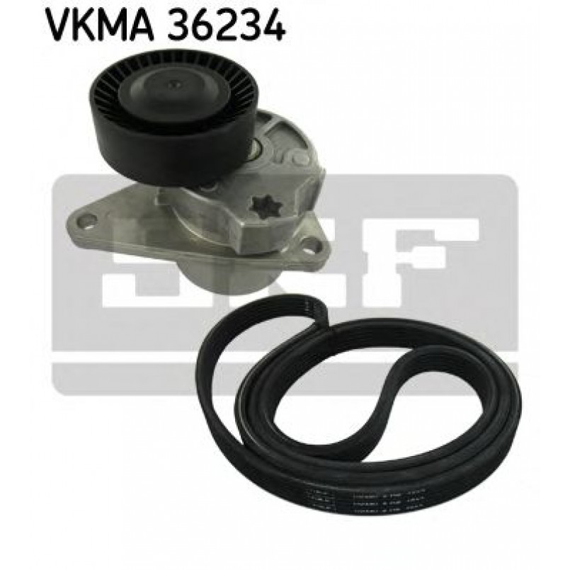 VKMA 36234 SKF Комплект доріжкового ремня (ролик, ремінь)